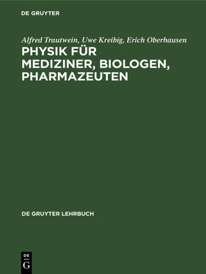cover image of Physik für Mediziner, Biologen, Pharmazeuten